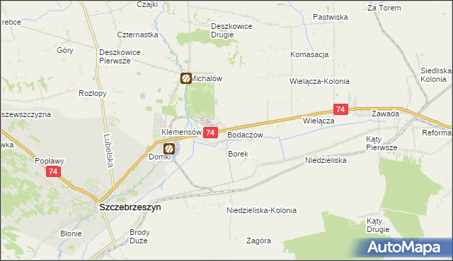 mapa Bodaczów, Bodaczów na mapie Targeo