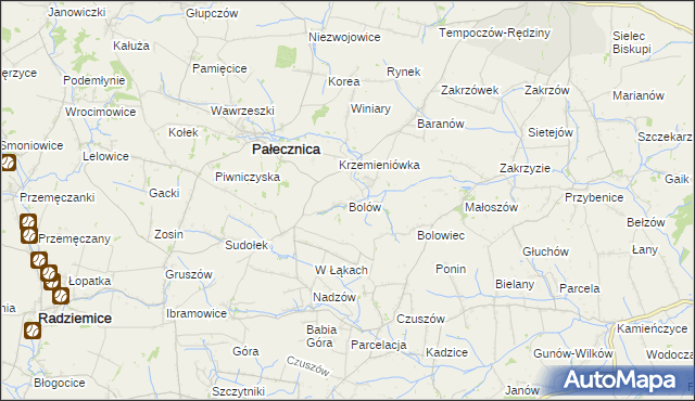 mapa Bolów, Bolów na mapie Targeo