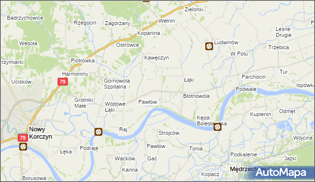 mapa Brzostków, Brzostków na mapie Targeo