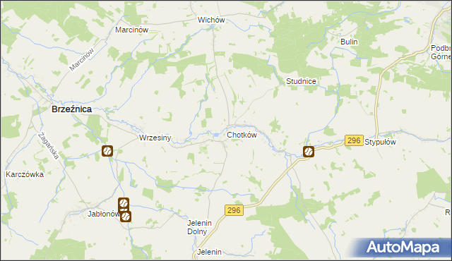 mapa Chotków, Chotków na mapie Targeo