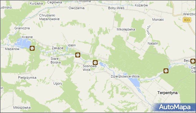 mapa Chruślanki Józefowskie, Chruślanki Józefowskie na mapie Targeo