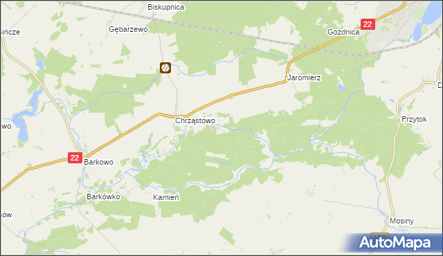 mapa Chrząstówko, Chrząstówko na mapie Targeo