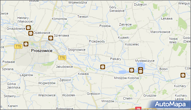 mapa Ciborowice, Ciborowice na mapie Targeo