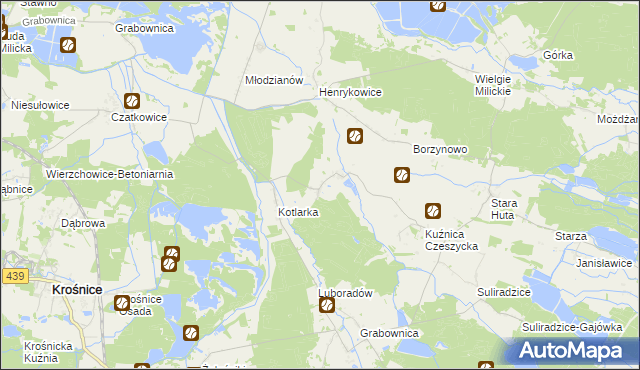 mapa Czeszyce, Czeszyce na mapie Targeo