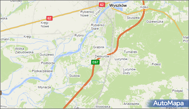 mapa Deskurów, Deskurów na mapie Targeo