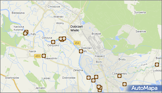 mapa Dobrzeń Mały, Dobrzeń Mały na mapie Targeo