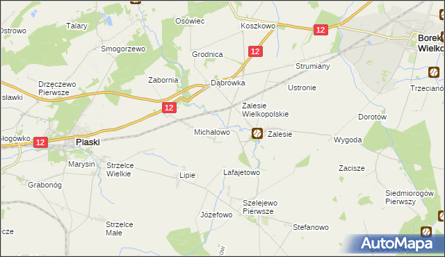 mapa Drogoszewo gmina Piaski, Drogoszewo gmina Piaski na mapie Targeo