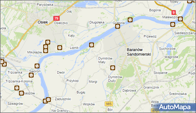 mapa Dymitrów Mały, Dymitrów Mały na mapie Targeo