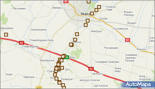 mapa Gółkowo, Gółkowo na mapie Targeo