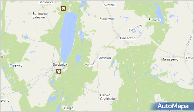 mapa Górnowo, Górnowo na mapie Targeo