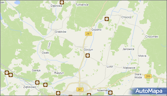 mapa Górzyn gmina Lubsko, Górzyn gmina Lubsko na mapie Targeo