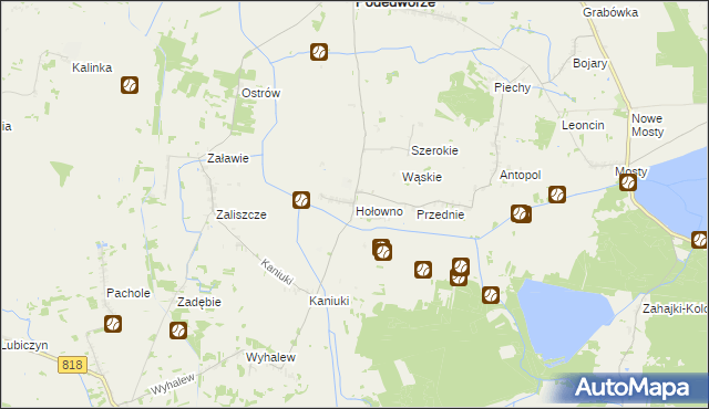 mapa Hołowno, Hołowno na mapie Targeo