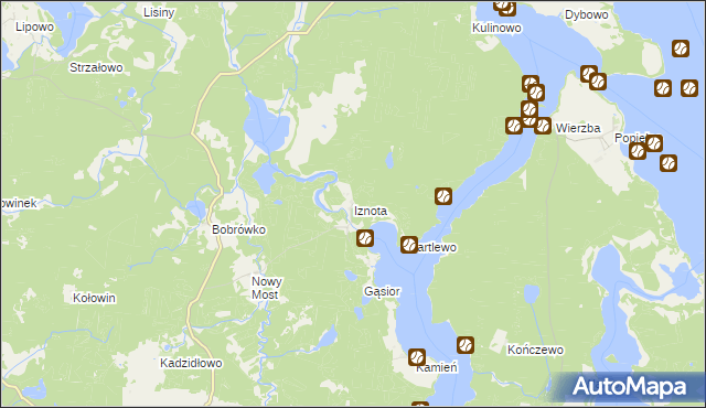 mapa Iznota, Iznota na mapie Targeo
