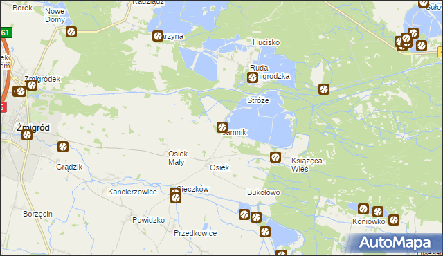 mapa Jamnik, Jamnik na mapie Targeo