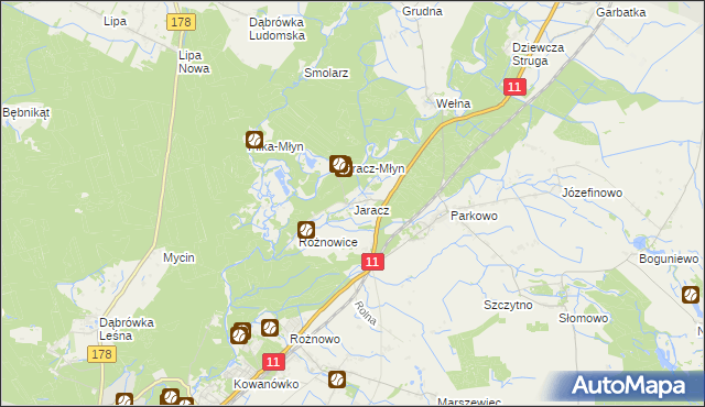 mapa Jaracz, Jaracz na mapie Targeo