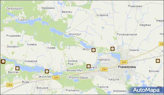 mapa Jerzyn, Jerzyn na mapie Targeo