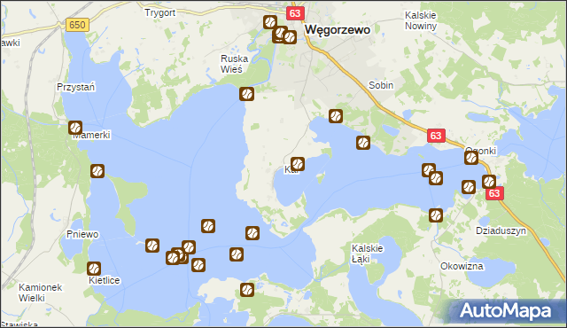 mapa Kal, Kal na mapie Targeo