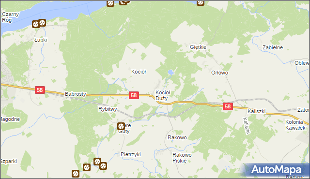 mapa Kocioł Duży, Kocioł Duży na mapie Targeo