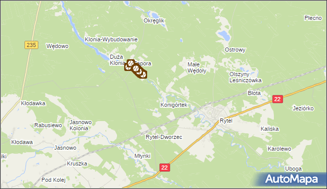 mapa Konigort, Konigort na mapie Targeo