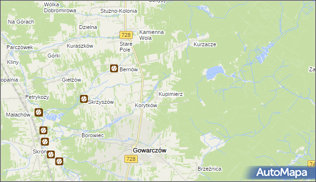 mapa Kupimierz, Kupimierz na mapie Targeo