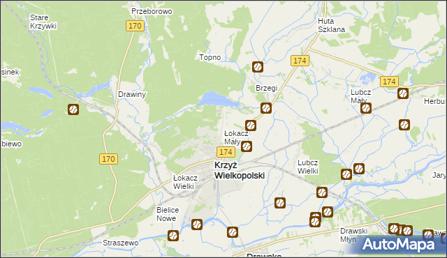 mapa Łokacz Mały, Łokacz Mały na mapie Targeo