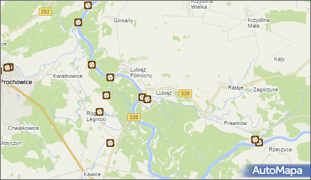 mapa Lubiąż, Lubiąż na mapie Targeo