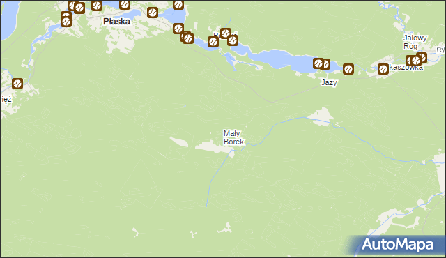 mapa Mały Borek, Mały Borek na mapie Targeo