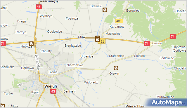 mapa Małyszyn, Małyszyn na mapie Targeo
