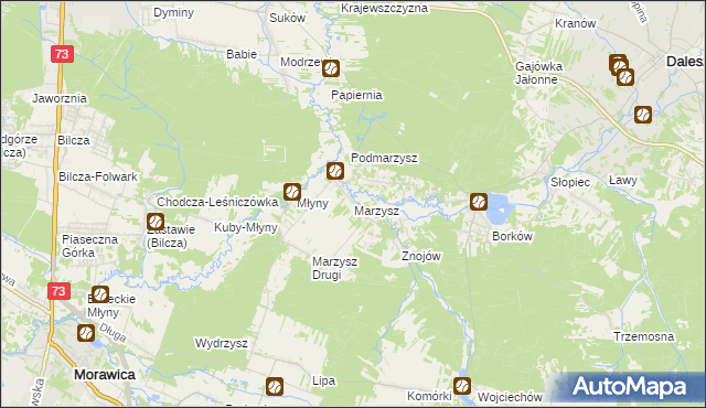 mapa Marzysz, Marzysz na mapie Targeo