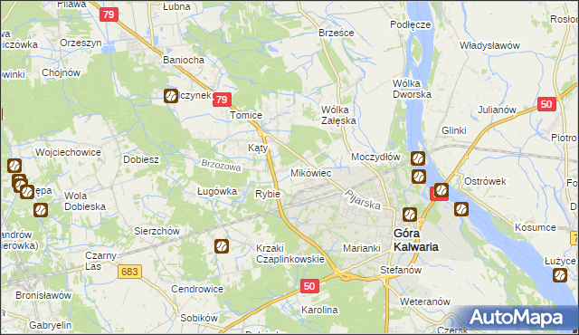 mapa Mikówiec, Mikówiec na mapie Targeo