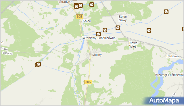 mapa Mochy, Mochy na mapie Targeo