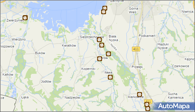 mapa Morów, Morów na mapie Targeo