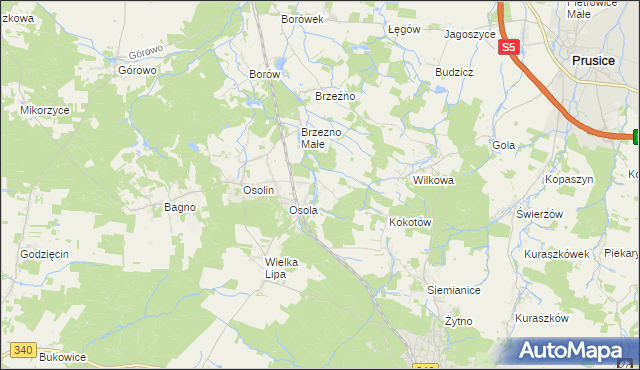 mapa Morzęcin Mały, Morzęcin Mały na mapie Targeo