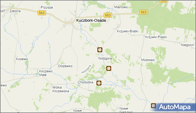 mapa Nidzgora, Nidzgora na mapie Targeo