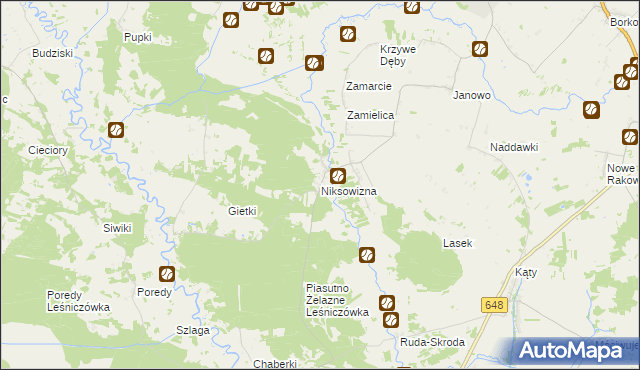 mapa Niksowizna, Niksowizna na mapie Targeo