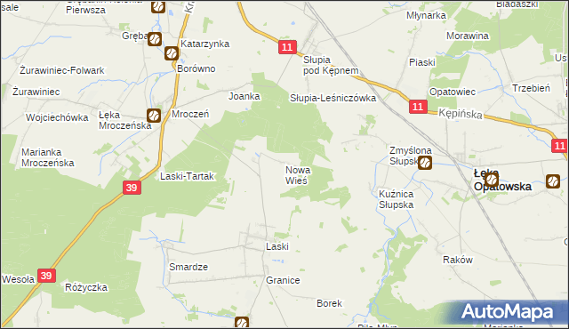 mapa Nowa Wieś gmina Trzcinica, Nowa Wieś gmina Trzcinica na mapie Targeo