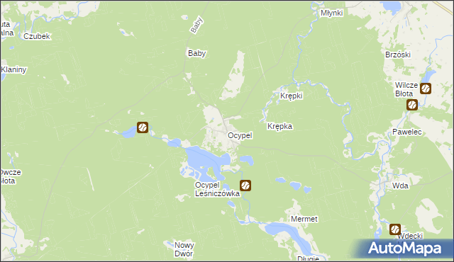 mapa Ocypel, Ocypel na mapie Targeo