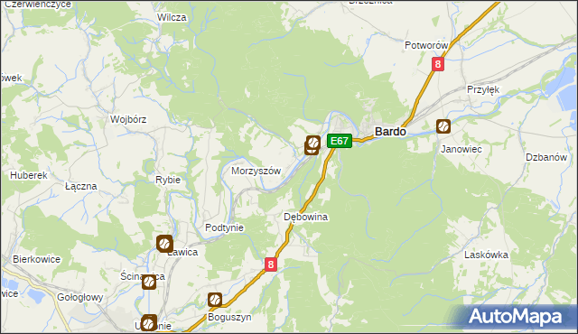 mapa Opolnica, Opolnica na mapie Targeo