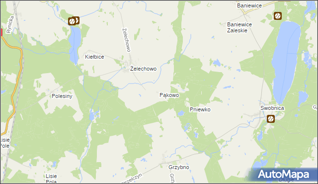 mapa Pąkowo, Pąkowo na mapie Targeo