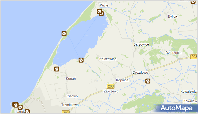 mapa Palczewice, Palczewice na mapie Targeo