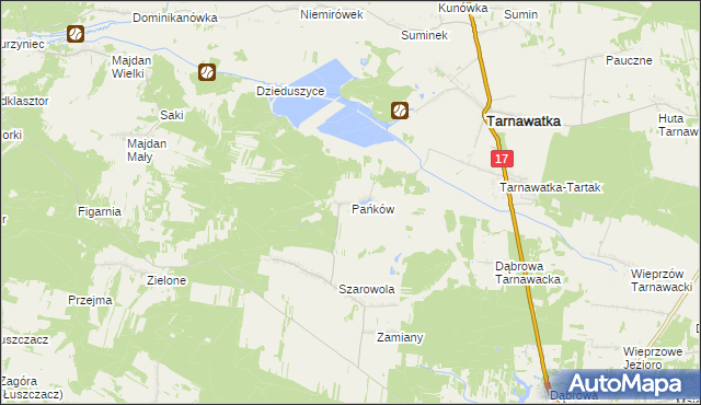 mapa Pańków, Pańków na mapie Targeo