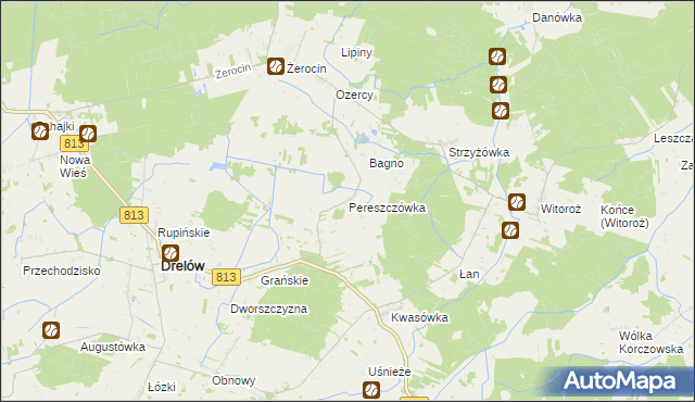 mapa Pereszczówka, Pereszczówka na mapie Targeo