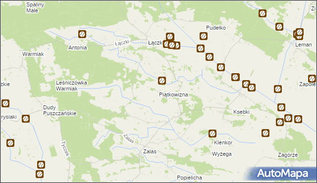 mapa Piątkowizna, Piątkowizna na mapie Targeo