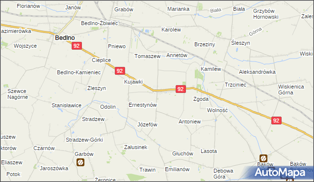 mapa Plecka Dąbrowa, Plecka Dąbrowa na mapie Targeo