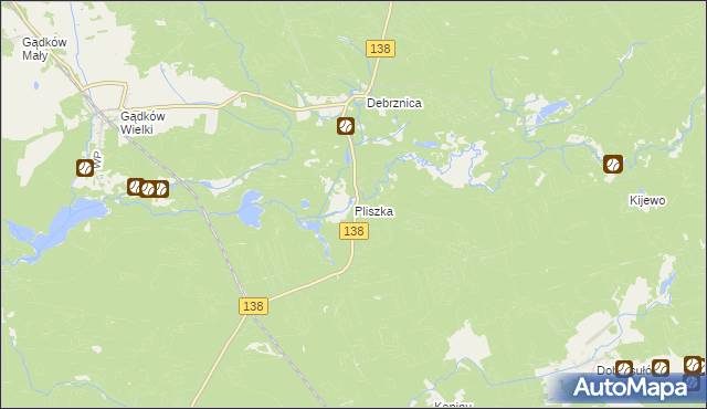 mapa Pliszka, Pliszka na mapie Targeo