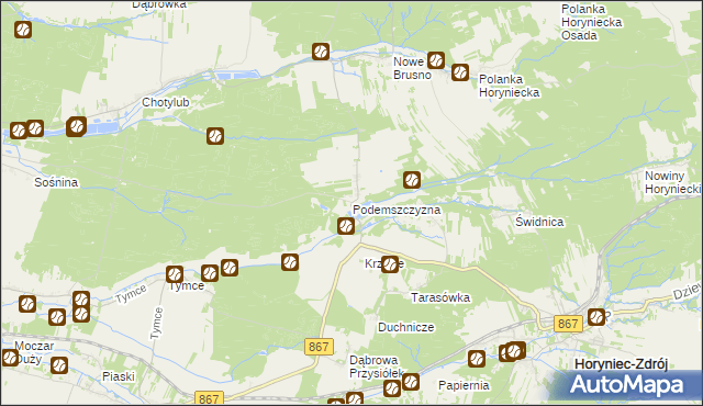 mapa Podemszczyzna, Podemszczyzna na mapie Targeo