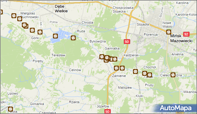 mapa Podrudzie, Podrudzie na mapie Targeo