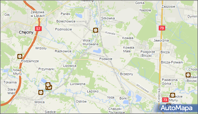 mapa Podwole, Podwole na mapie Targeo