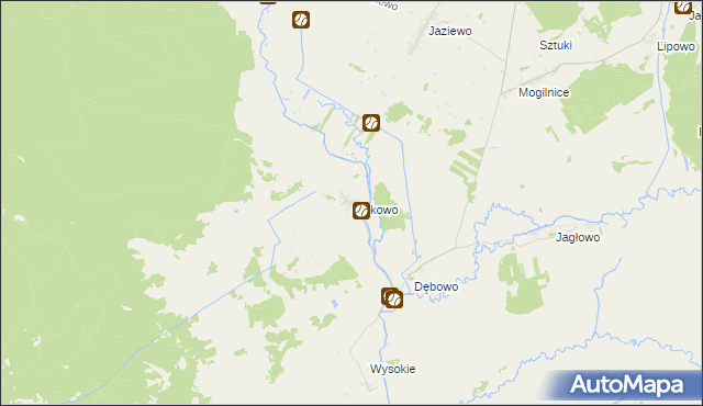 mapa Polkowo gmina Sztabin, Polkowo gmina Sztabin na mapie Targeo