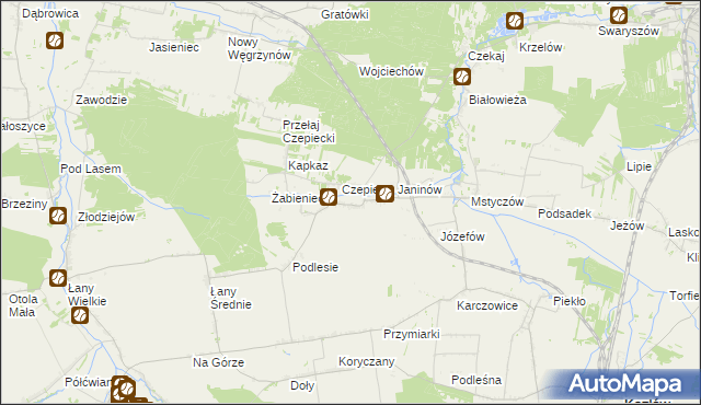 mapa Przełaj, Przełaj na mapie Targeo